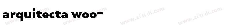 arquitecta woo字体转换